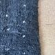 Moroccan Berber rug Beni Ouarain black with white spots 254 x 205 cm