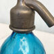 Siphon bleu en verre