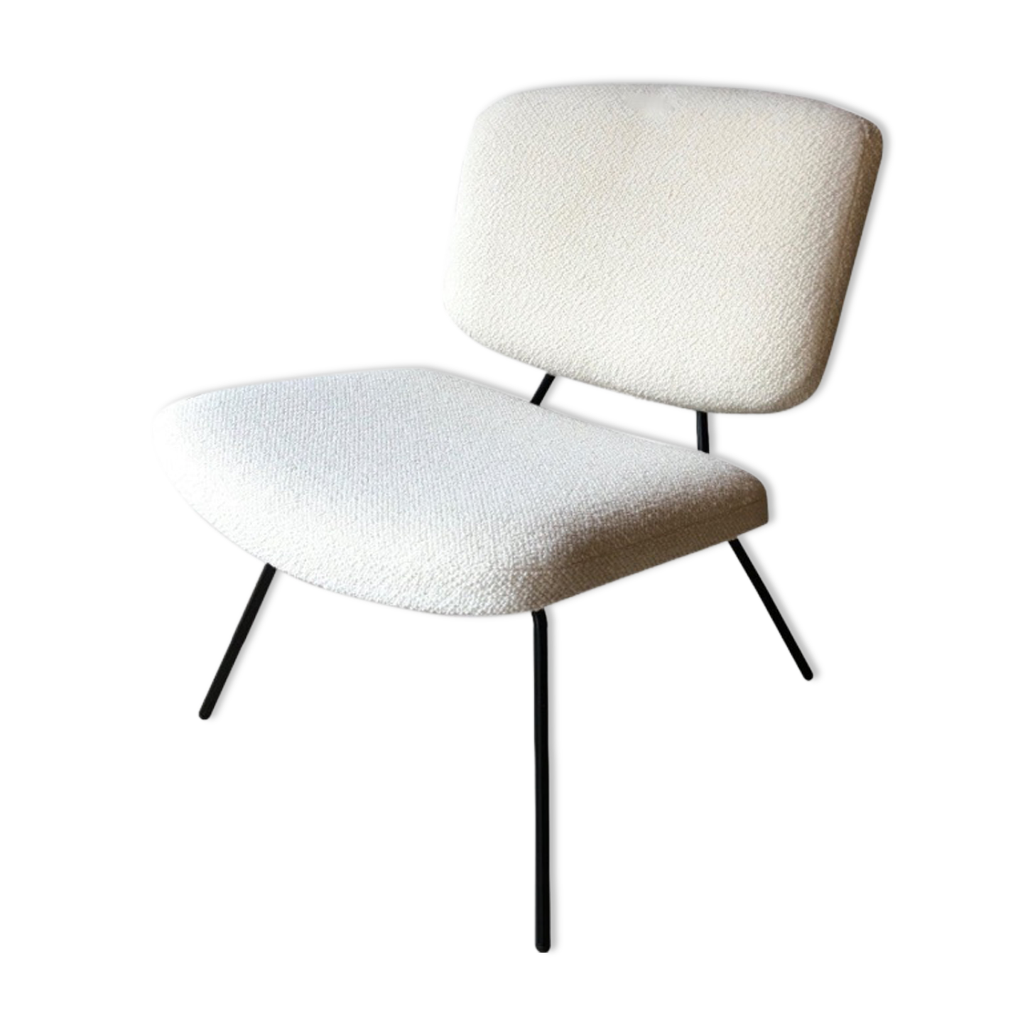 Pierre Paulin CM 190 chair for Thonet with Lelièvre fabric