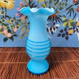 Blue opaline vase