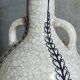 Soliflore bottle vase in fine earthenware boch frères la louvière-keramis early 20th century