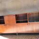 Teak multi TV unit by André Monpoix from the 1960s.