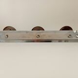 Vintage chrome wall coat rack