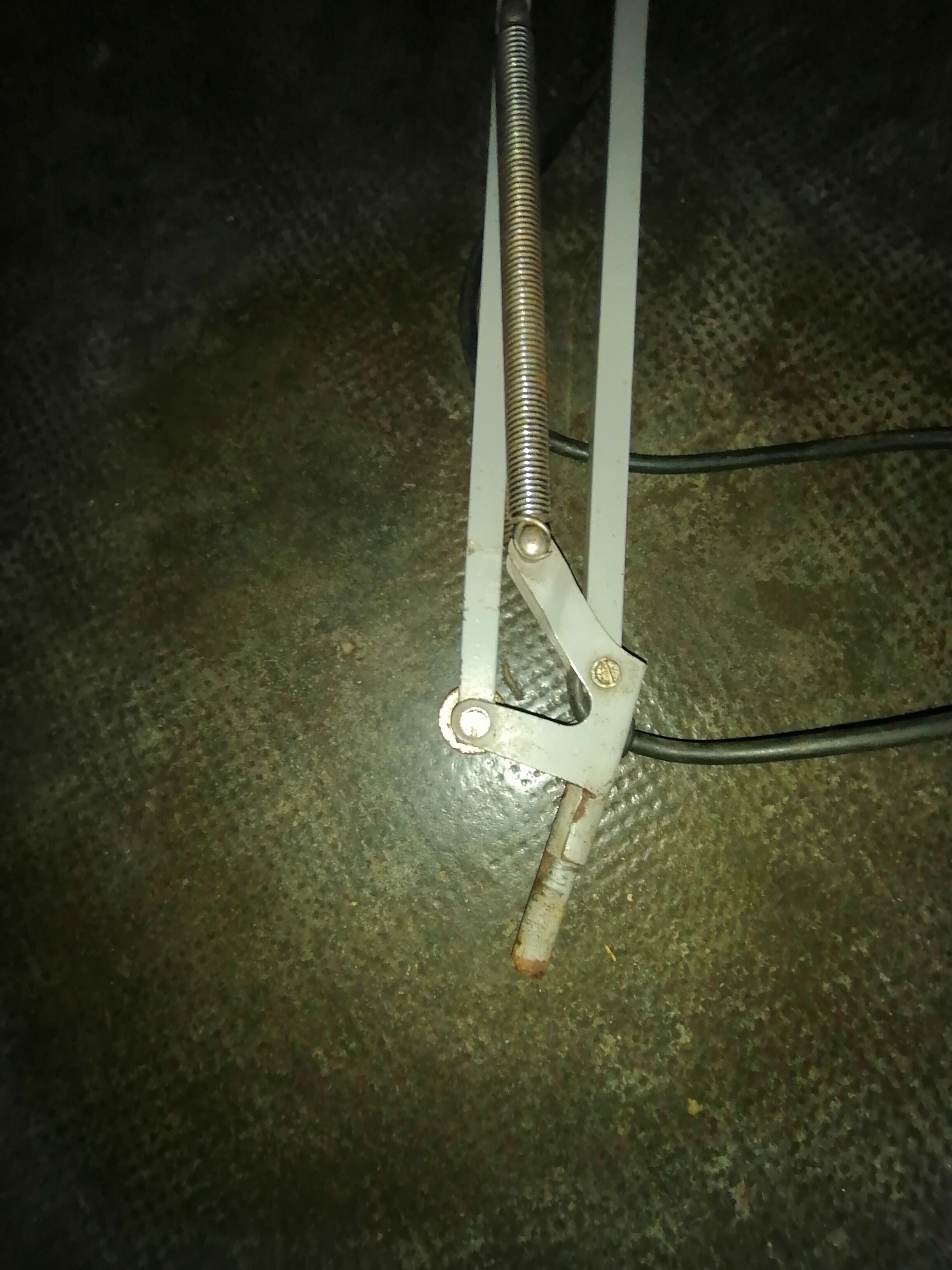 Industrial lamp desk architect 2 arms 1960 1970