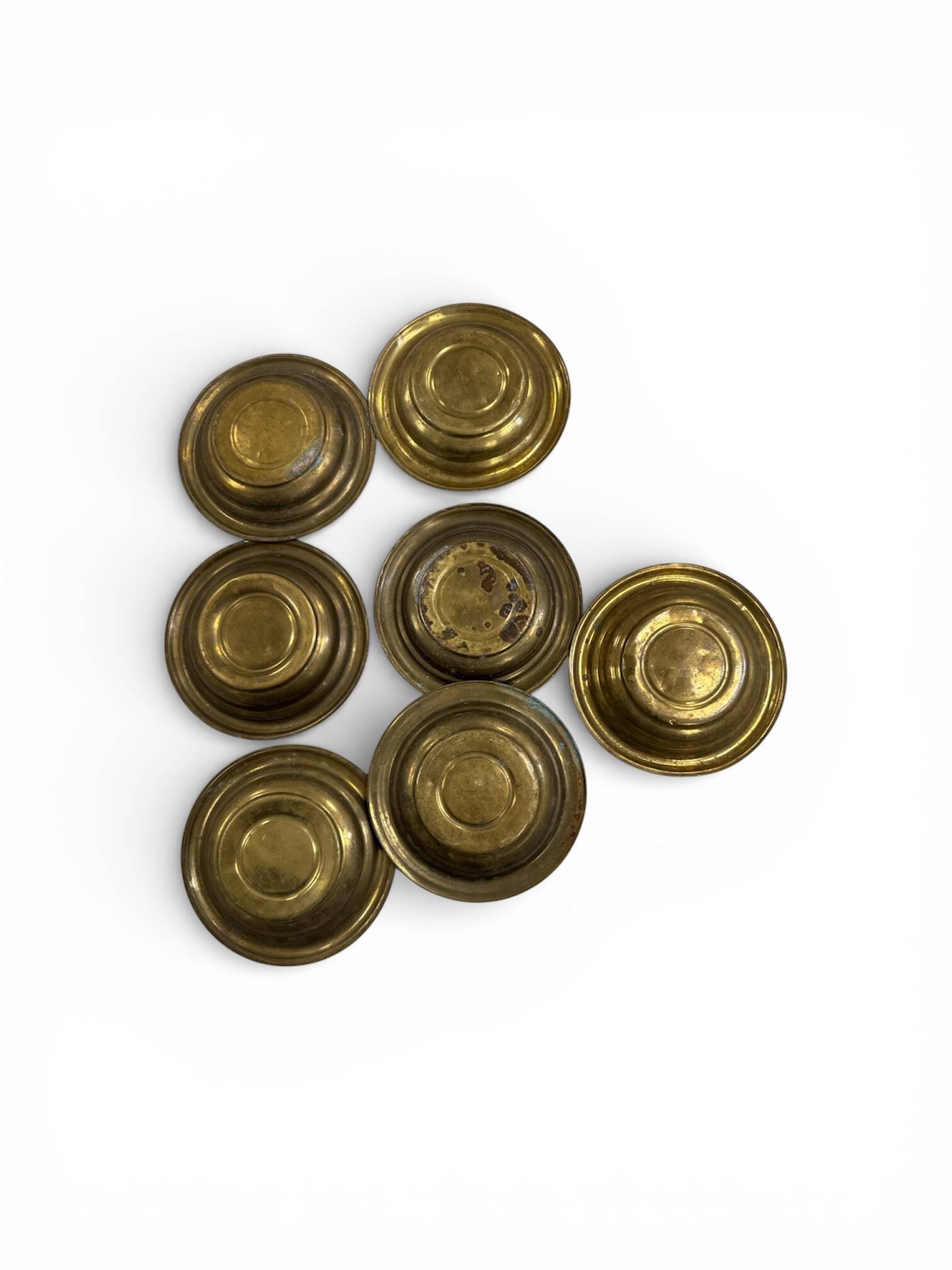 Lot de 7 Coupelles Vintage en Laiton – Déco Bohème & Vide-Poches