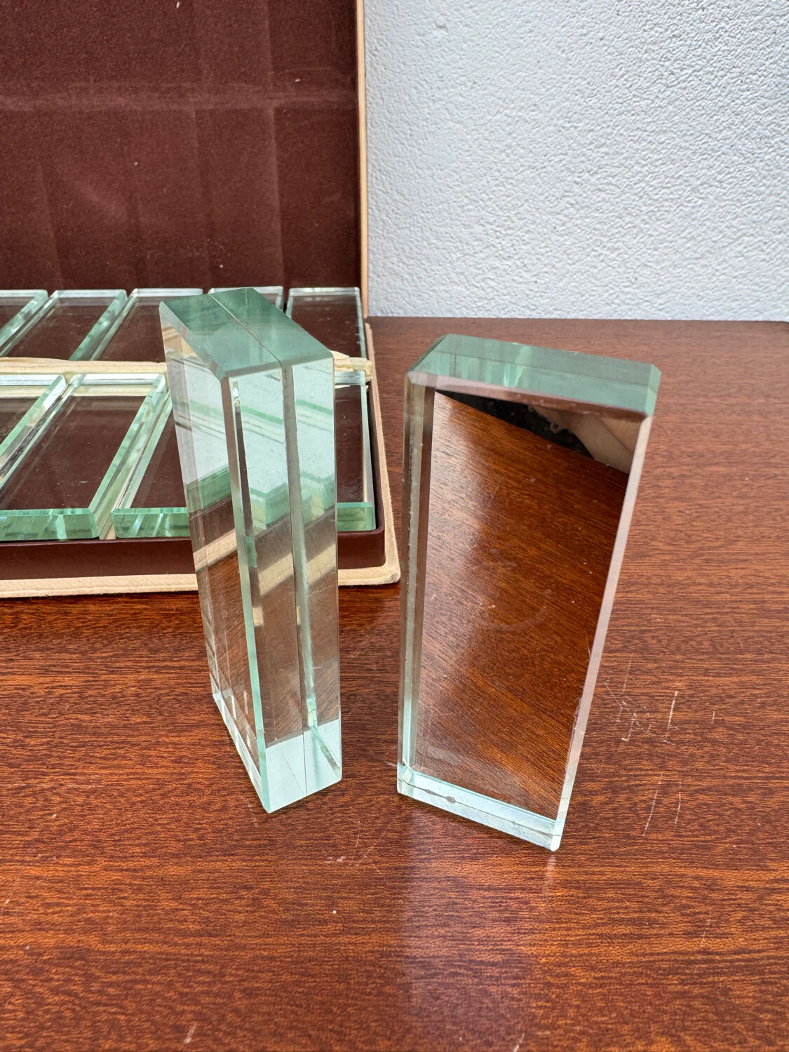 Crystal knife rest Art Deco