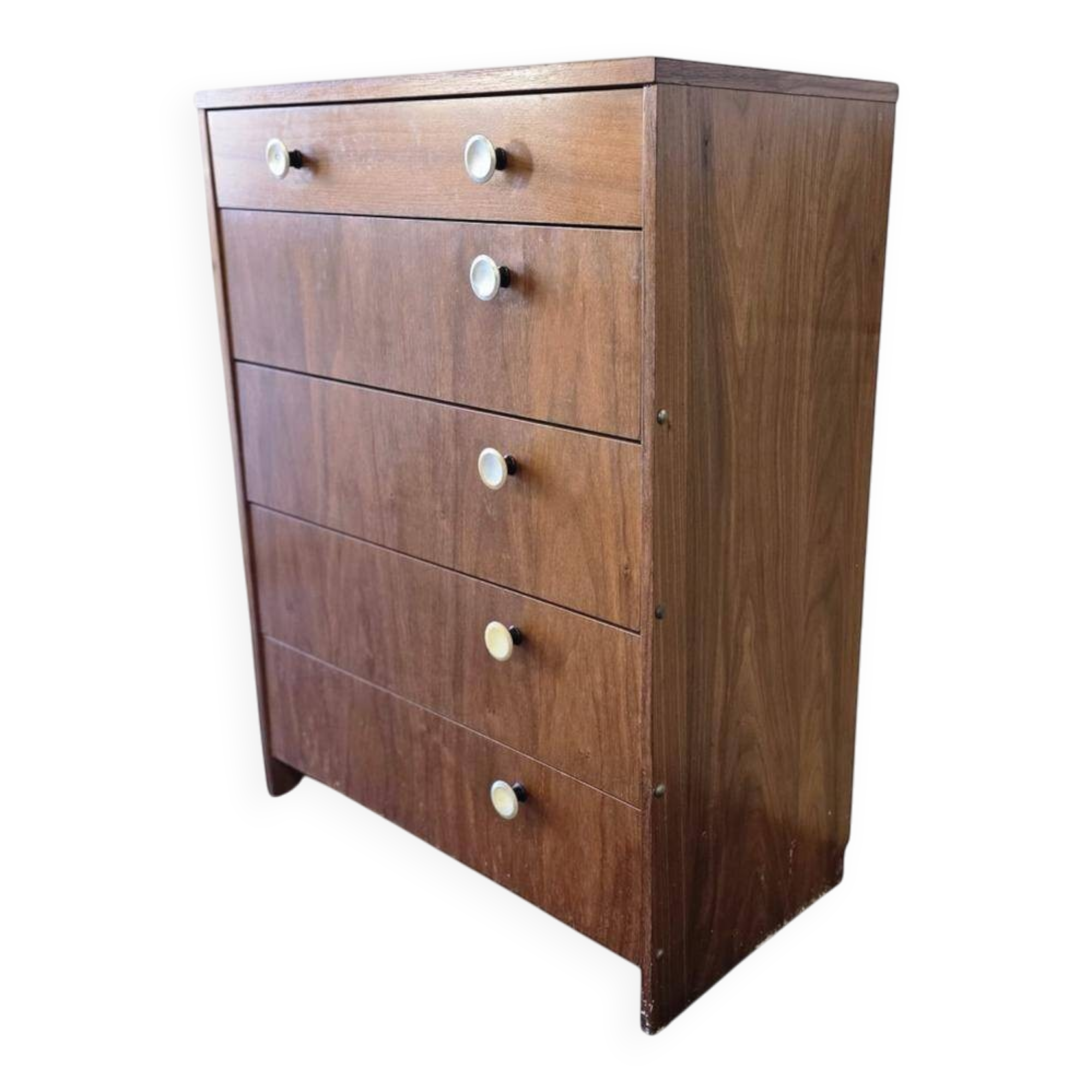 Vintage wooden drop-leaf cabinet / shoe cabinet