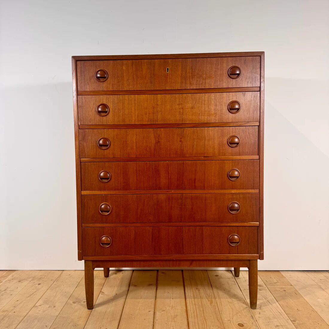 Danish teak chest of drawers, 1960s