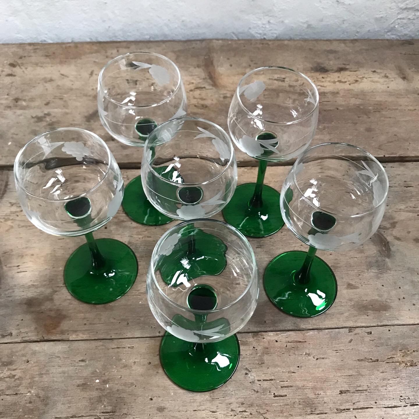 Set of 6 Alsace wine glasses
