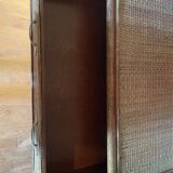 Commode osier et rotin