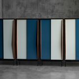 Modernist wardrobes by Willy Van Der Meeren for Tubax, Belgium, 1950s