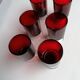 6 vintage glasses