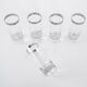 Set of glasses, Hollywood Regency style, 1970s, made in Italy