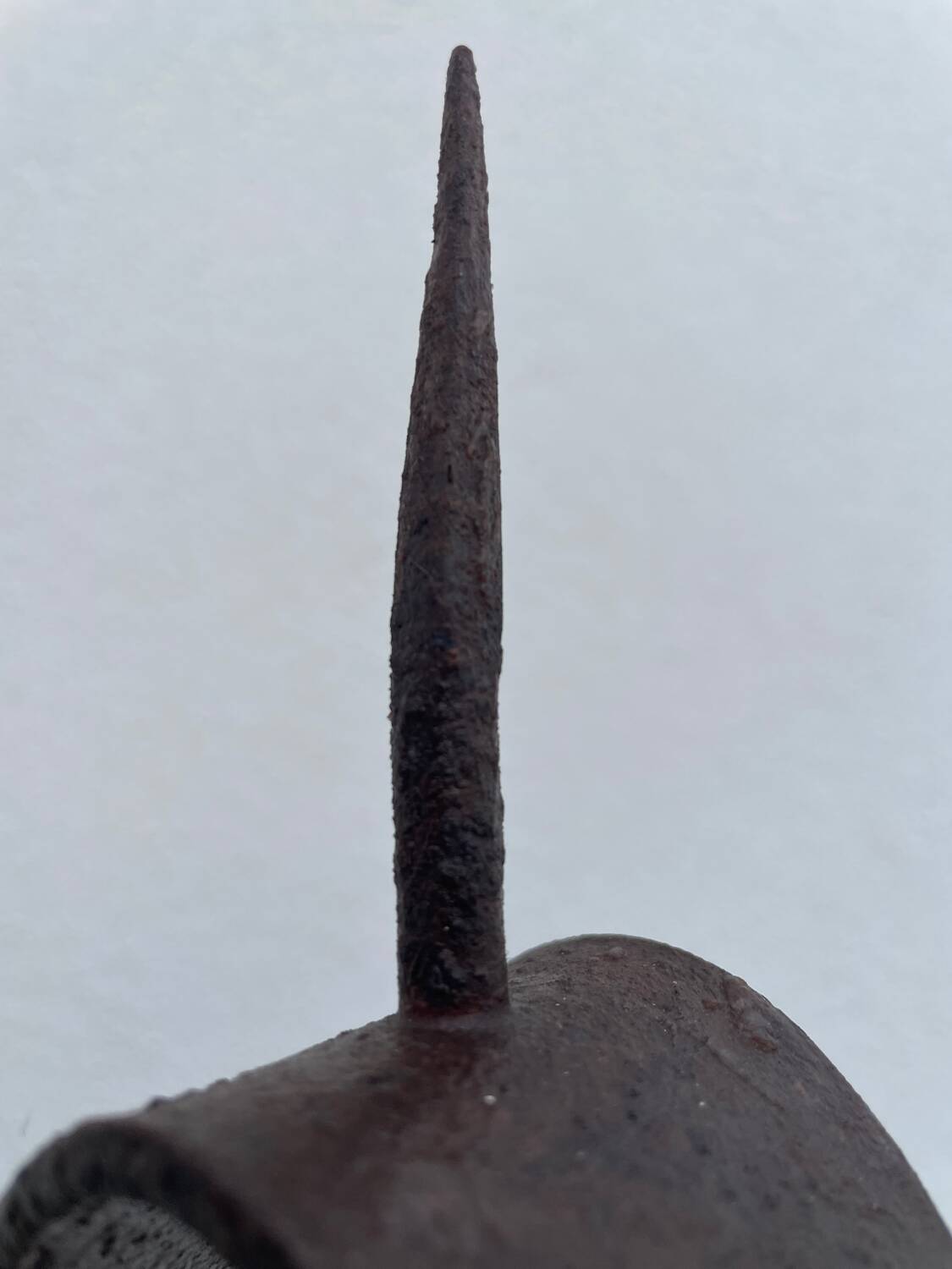 Floor-standing chandelier / antique candle holder, made of wrought iron.