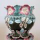 Art Nouveau ceramic vase with column, Italy early 20th century