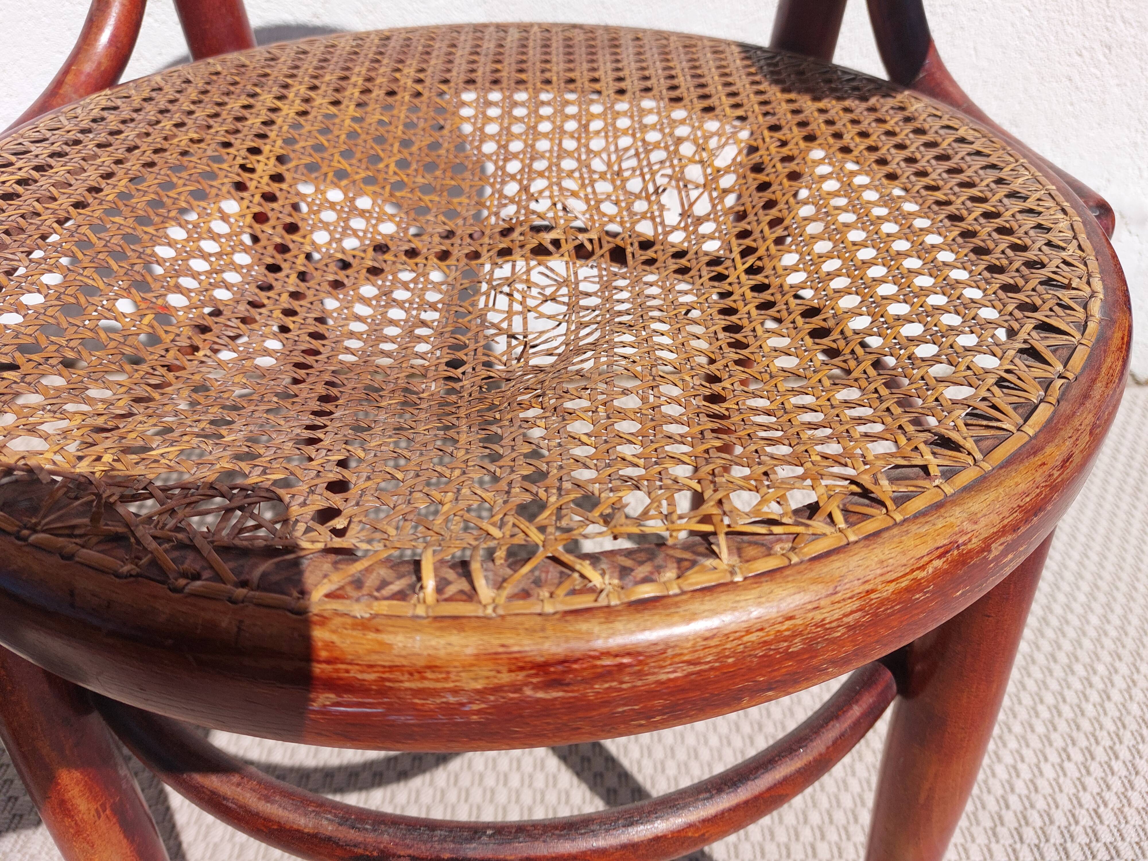 Paire de fauteuils cannés Fischel