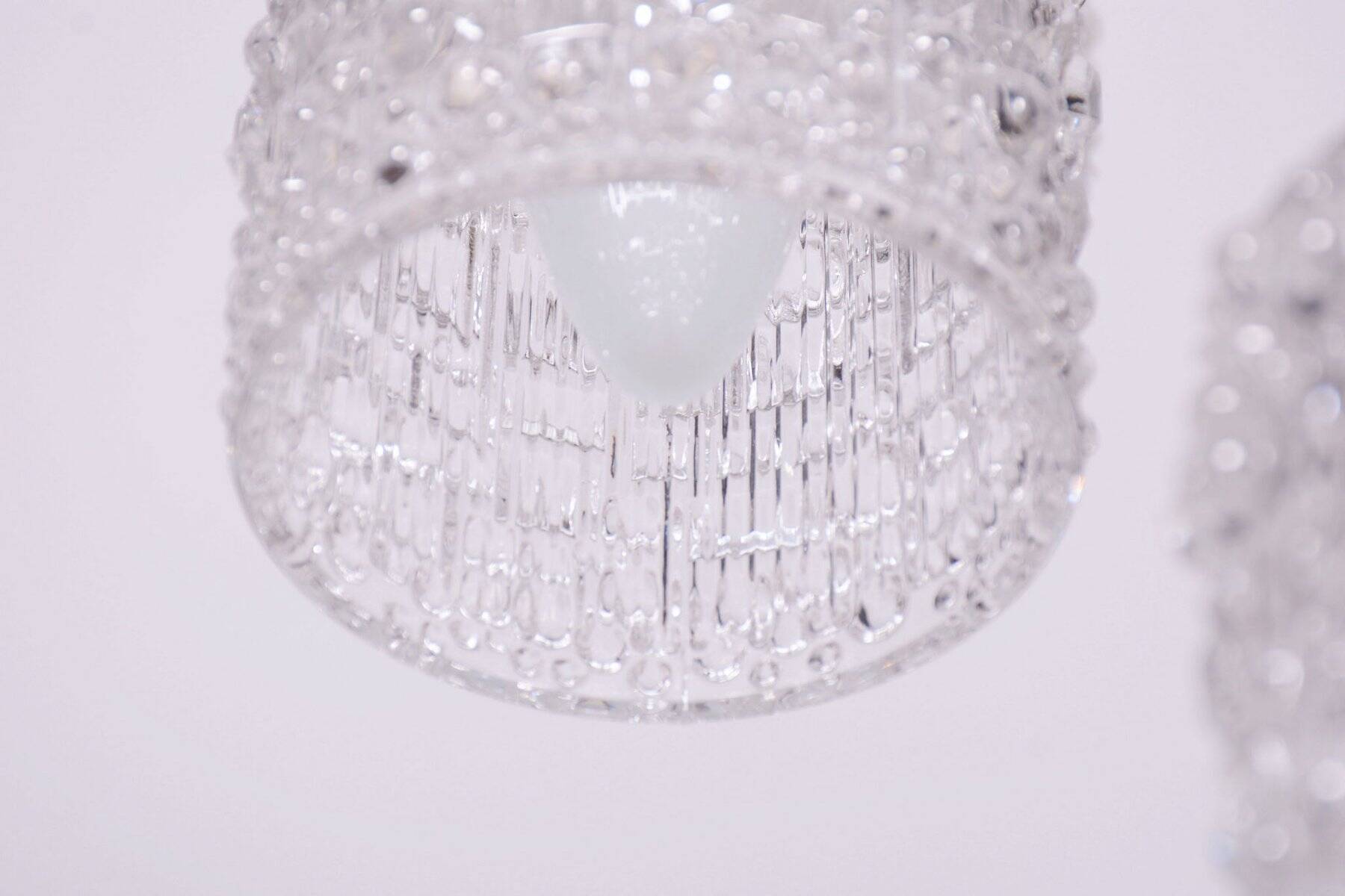 Mid-Century Chandelier in Steel by Elektroinstala Jílové, Czech, 1960s