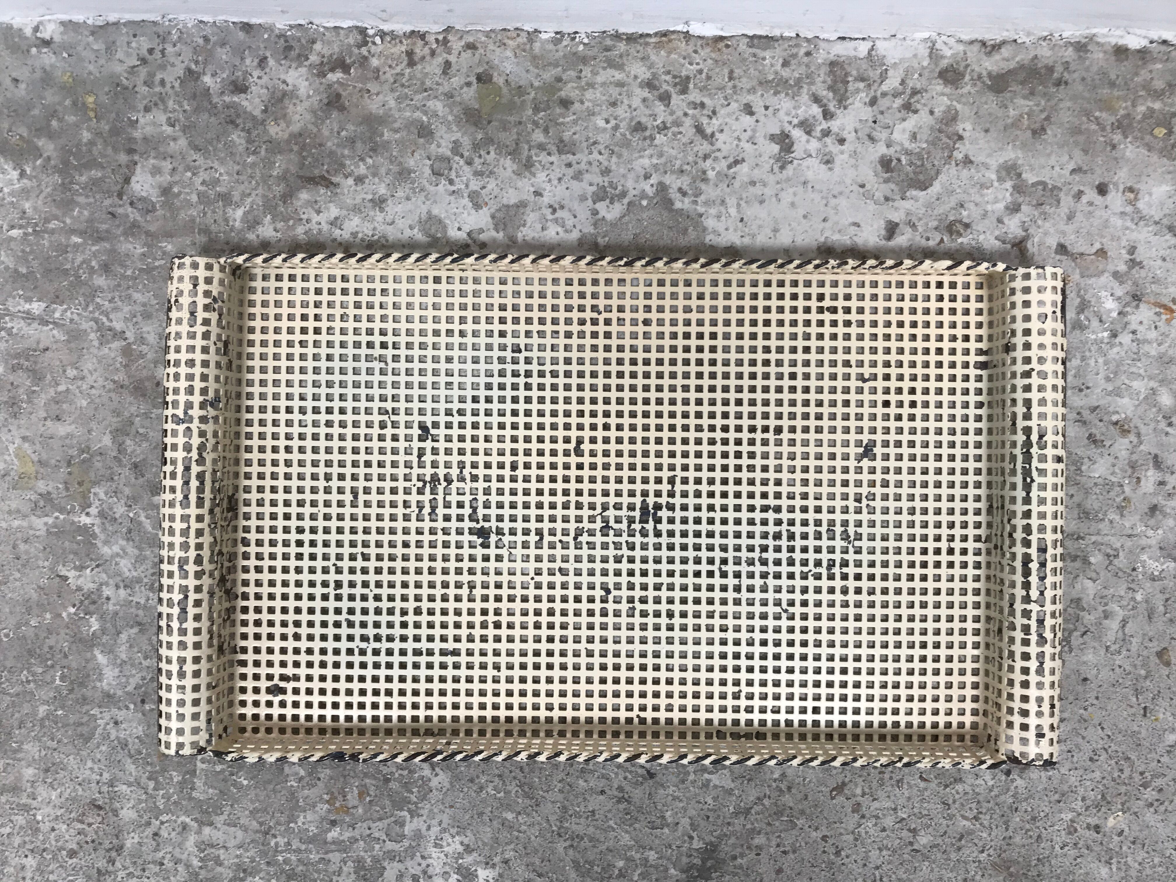 Mathieu Mategot perforated sheet metal tray