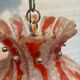 Lampe fleur vintage en verre murano pour mazzega
