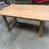 Old artisanal farmhouse table solid oak