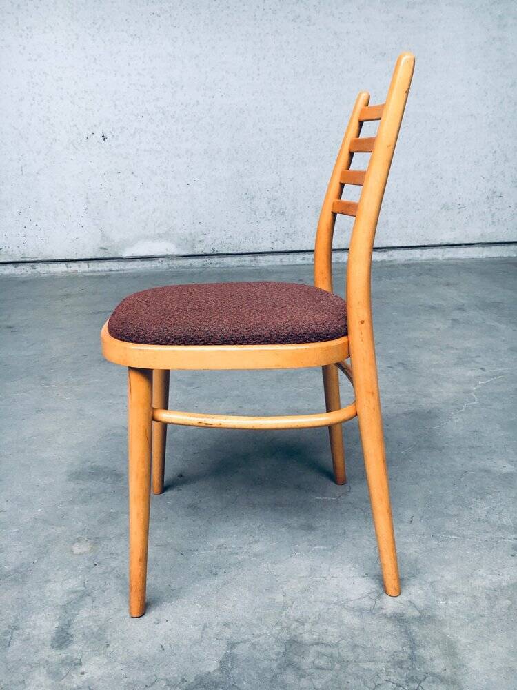 Mid-Century Modern Dining Chairs from Ton, Czechoslovakia, 1968, Set of 4