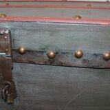 Old chest trunk wood studded