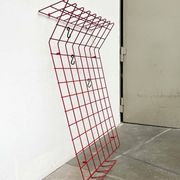Red rope coat rack, modern German mid-century, 1960s.