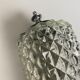 Vintage molded glass wall lamp
