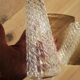 Set of 3 vintage molded glass tulips