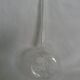Blown glass soliflore with sandblasted decoration