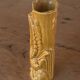 Japanese ceramic vase with swan decor