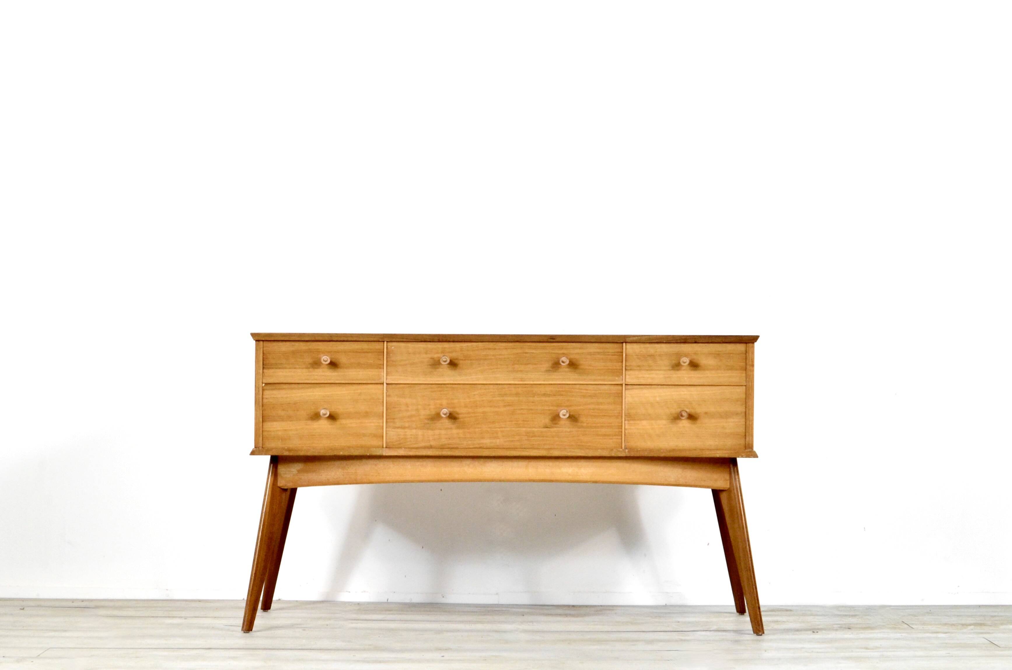 Walnut sideboard by alfred cox of great britain