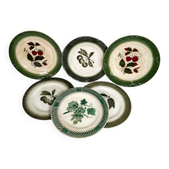 Antique plates from the Fenal Frères Pexonne factory.