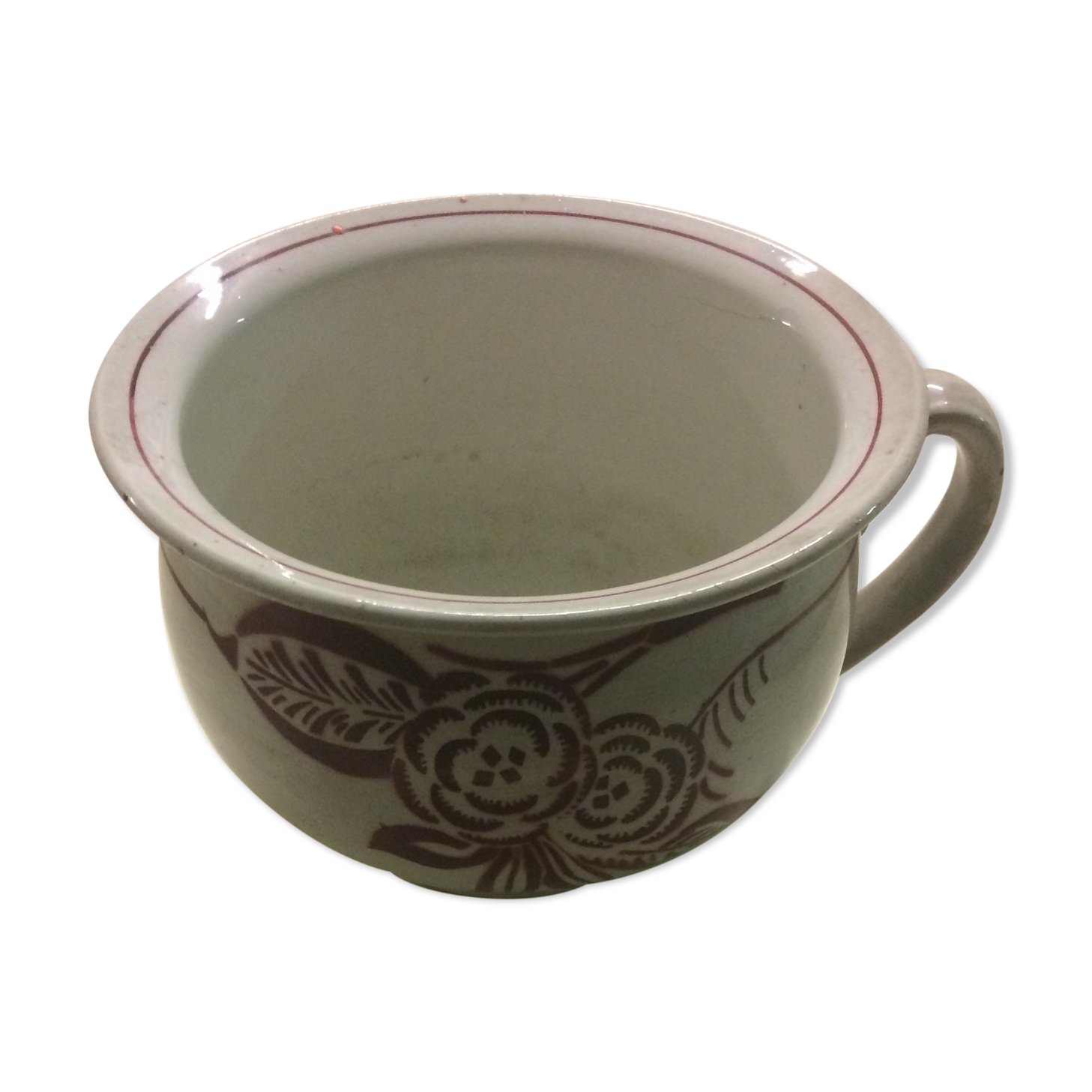 An opaque porcelain night vase from Lorraine's oldest manufacture