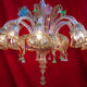 Lustre en verre de Murano circa 1980
