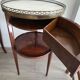 Rare chiffonnière table / flying table with 3 rotating drawers – Stamped