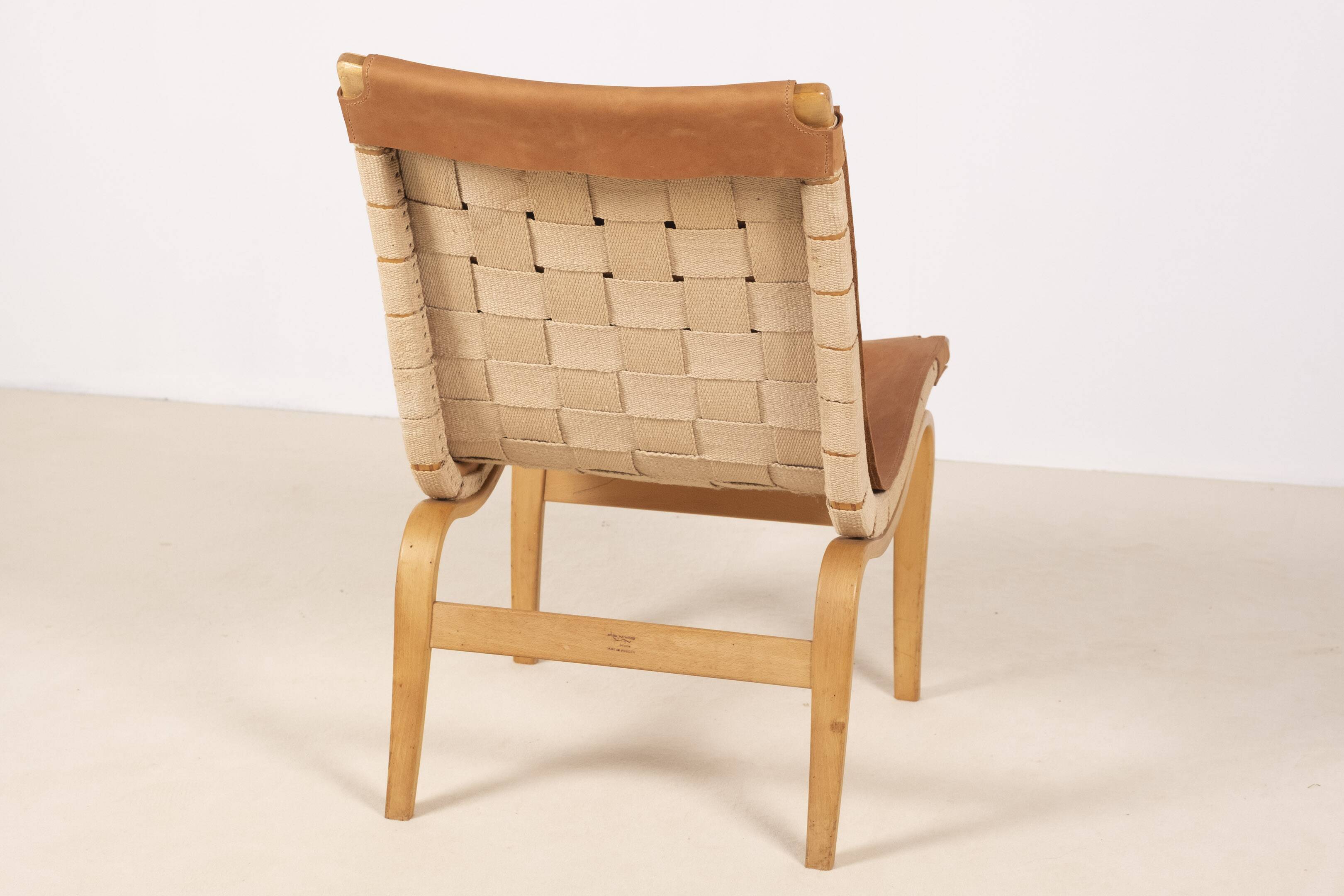 1 fauteuil lounge « Eva » de Bruno Mathsson, Suède des années 1960