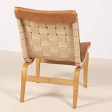 1 fauteuil lounge « Eva » de Bruno Mathsson, Suède des années 1960