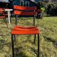 Lot de 12 chaises métal