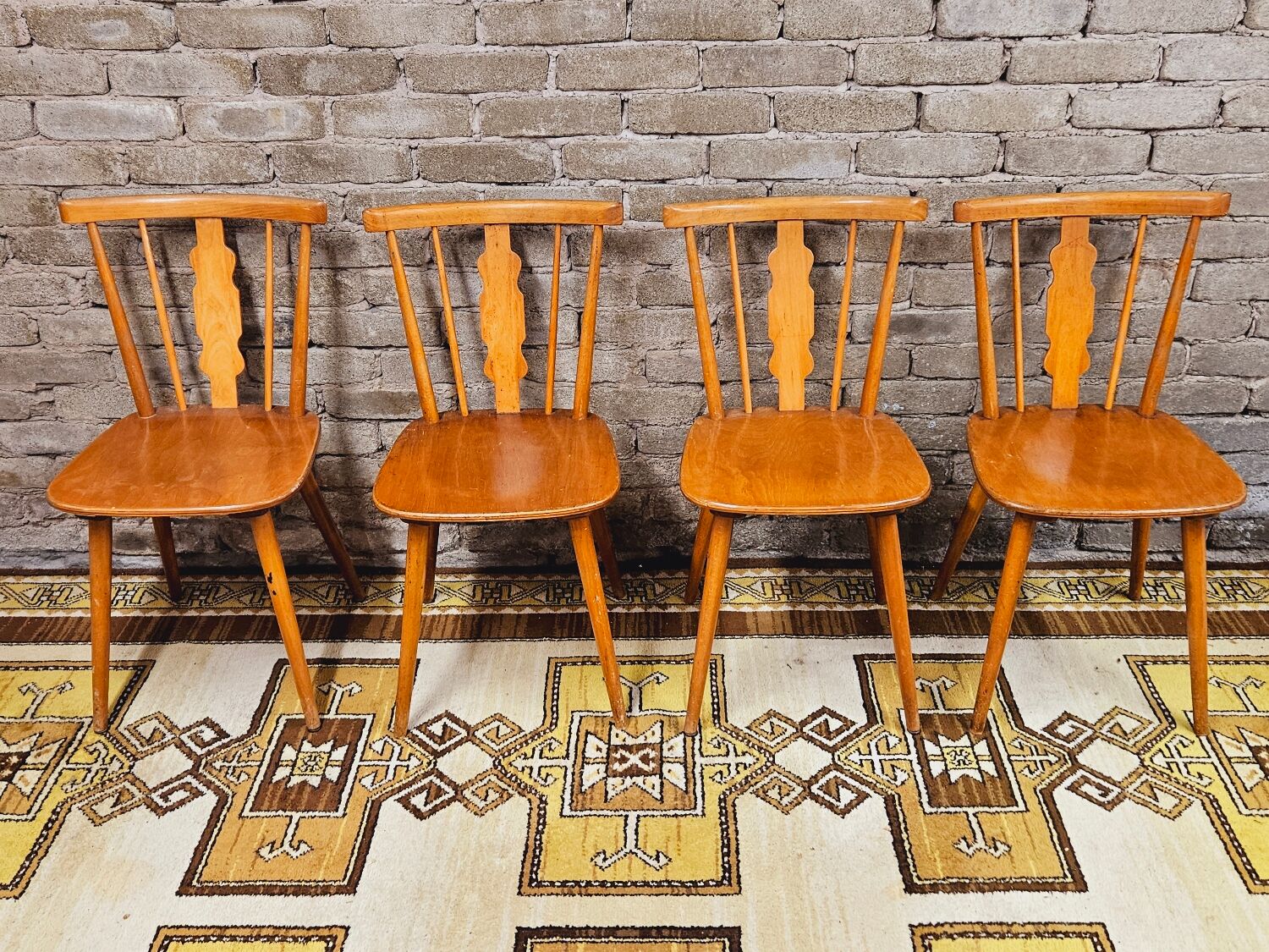 Set of 4 chairs bistrot Iller 70'