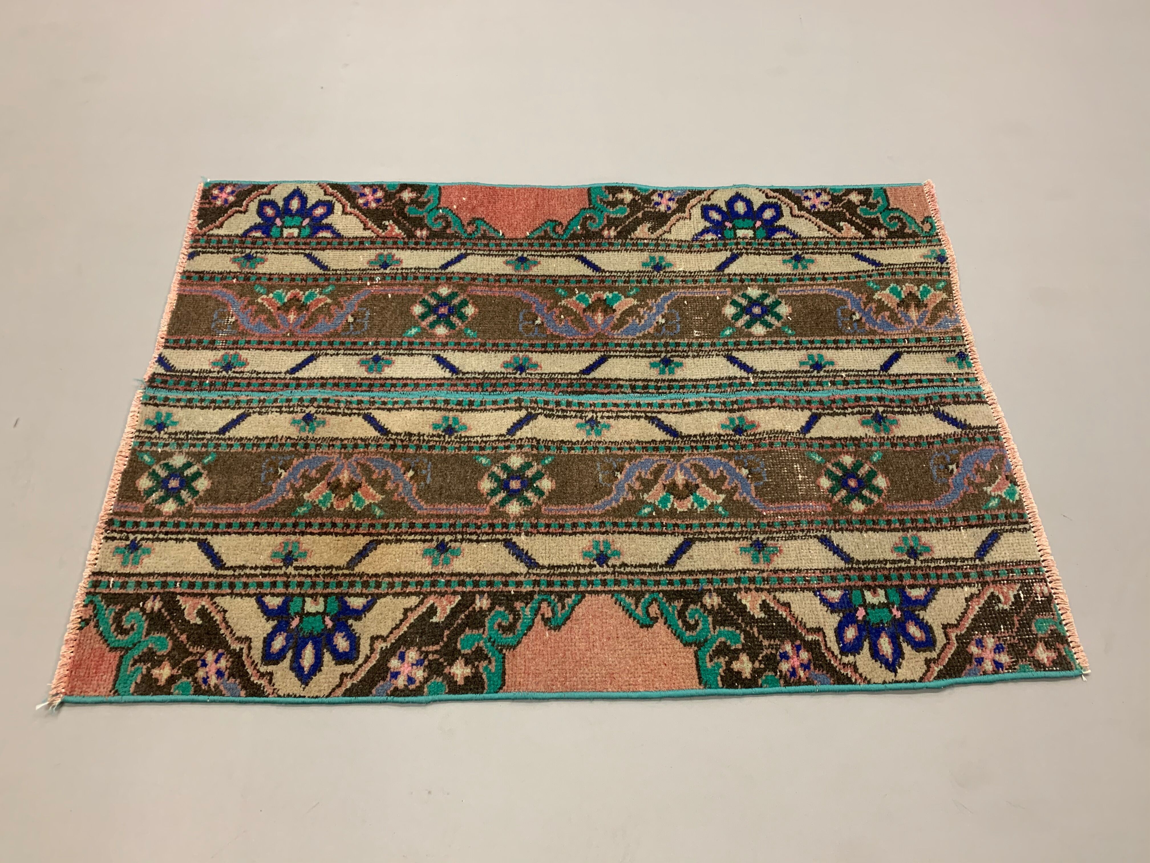 Tapis turc 110x74 cm vintage