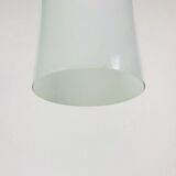 Opal glass hanging lamp from Limburg 1970