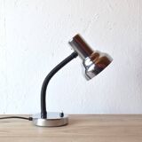 Vintage chrome metal desk lamp - Table lamp - 1960s.