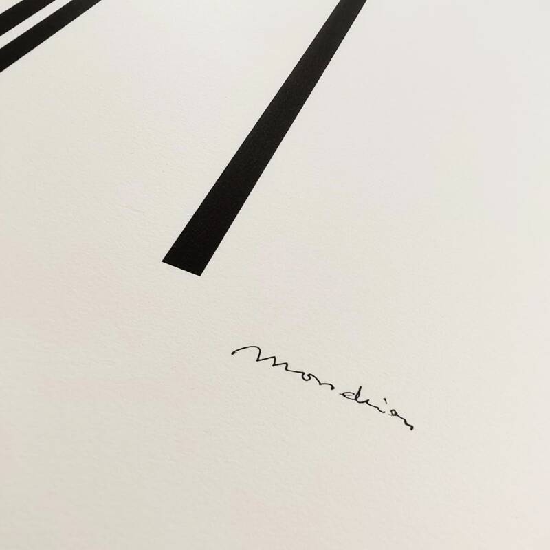 1970s Piet Mondrian Limited Edition Lithograph Numbered in Pencil.