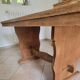 Monastery dining table, farmhouse, solid oak, antique vintage.
