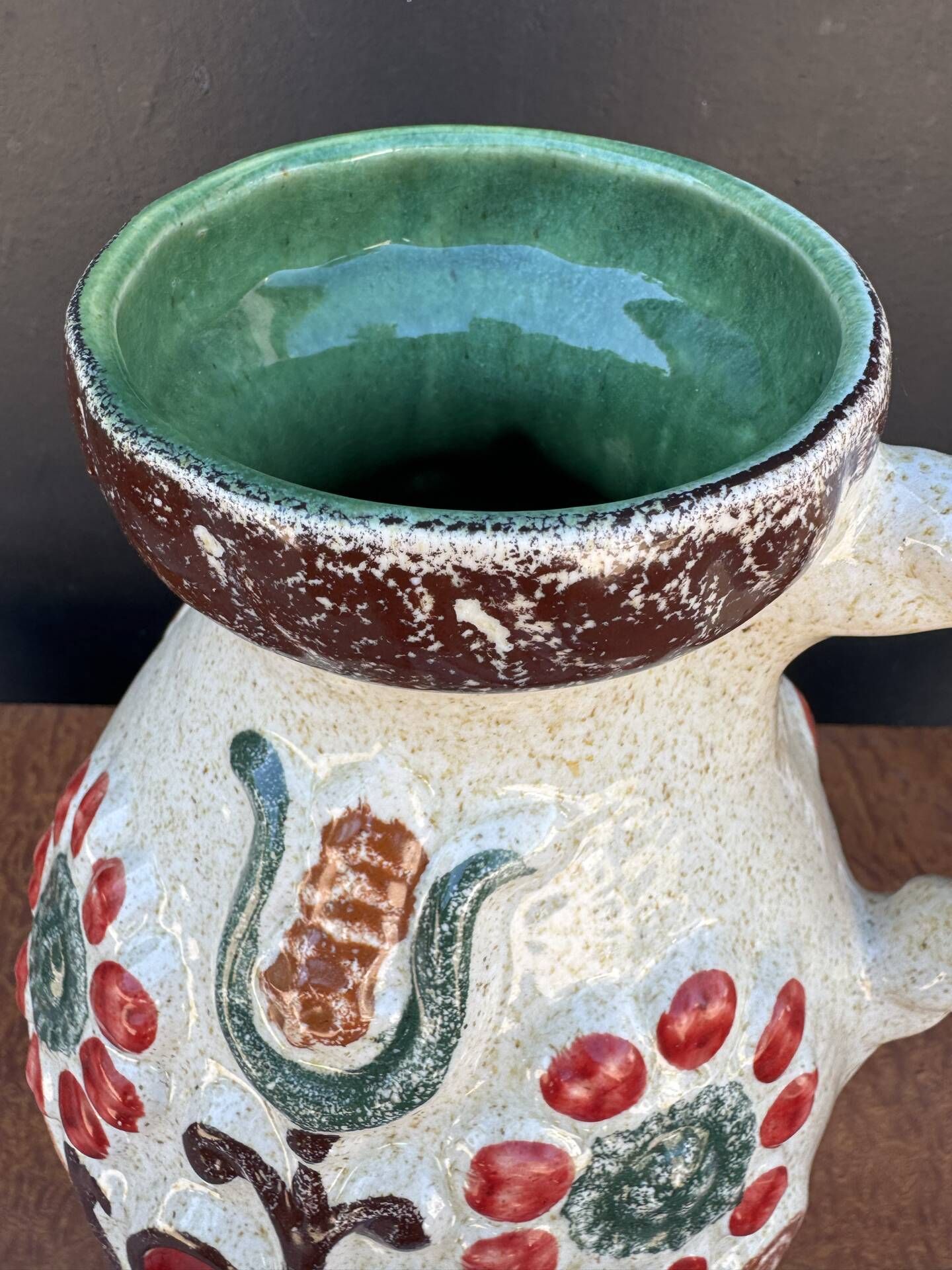Ceramic jug vase West Germany 1960s