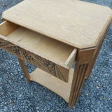 Art deco drawer console 30s oak