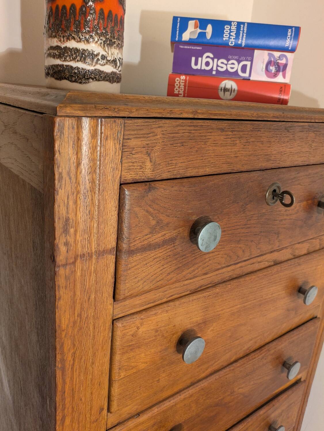 Art Deco chest of drawers 1940 vintage