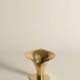 Art Deco Brass Calla Lily Candle Holder by Carl-Einar Borgström for Ystad-Metall
