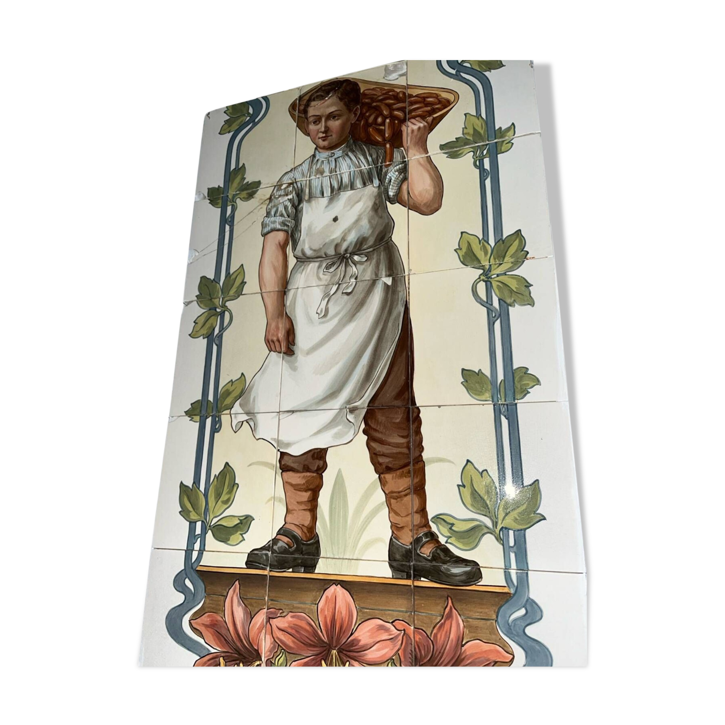 Villeroy and Boch vintage butcher tile fresco